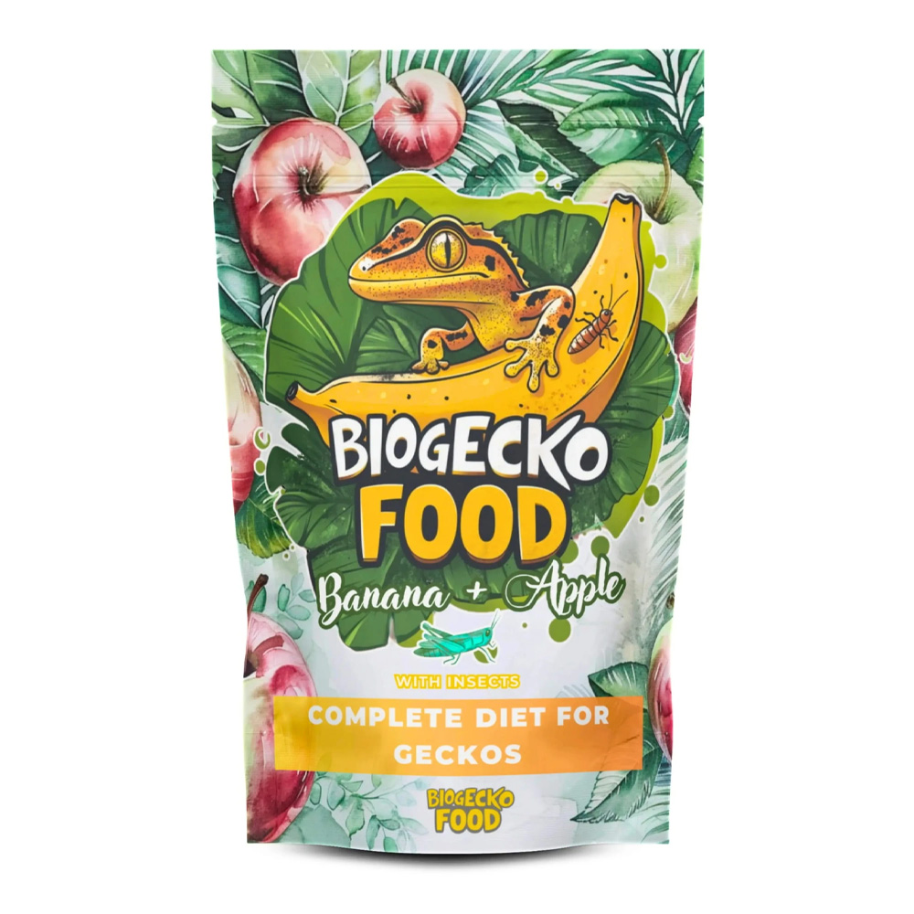 BioGecko Food Banana & Apple Karma dla Gekonów Orzęsionych 100g